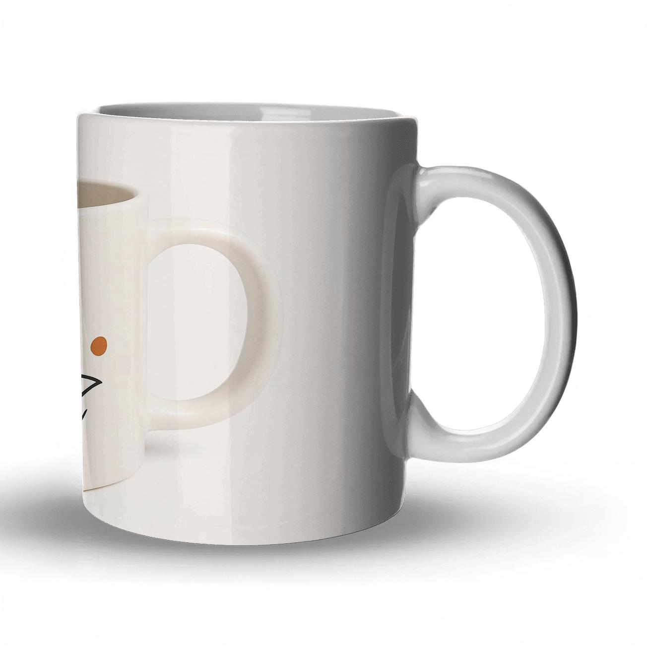 Bauhaus Fox Orbit Pattern Mug travel mugs with handles