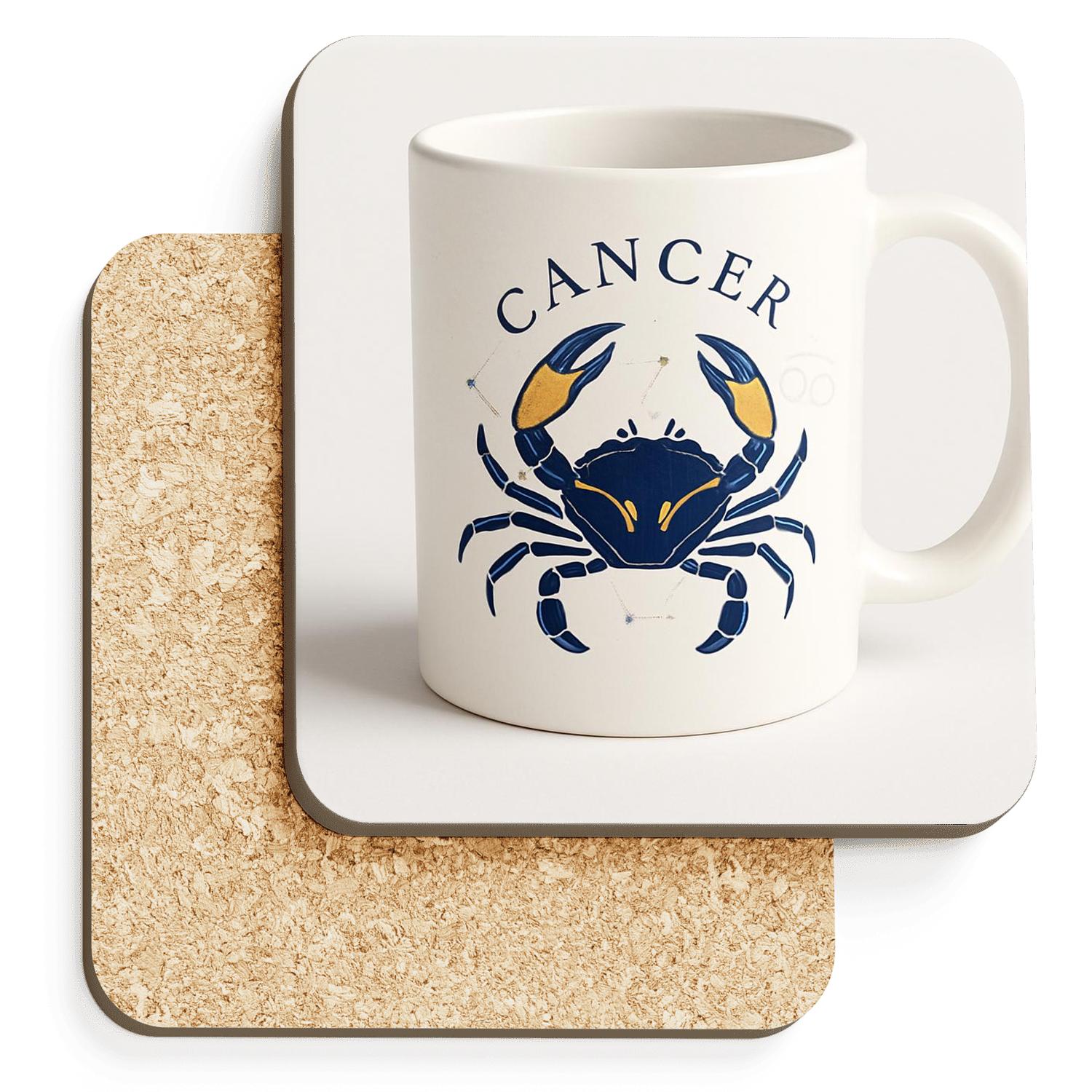 Cancer Lunar Tides Constellation Line Art stone coaster collections