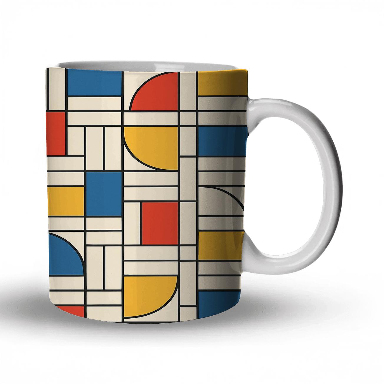 Bauhaus Weave Orbit Grid gift mugs for occasions