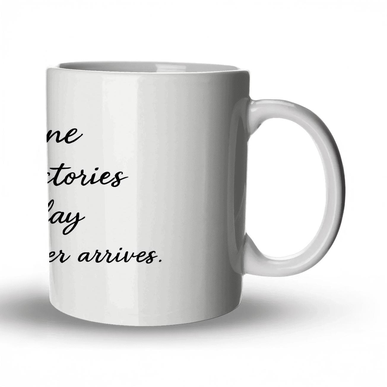 Discipline Writes Tomorrows Victories custom printed mugs