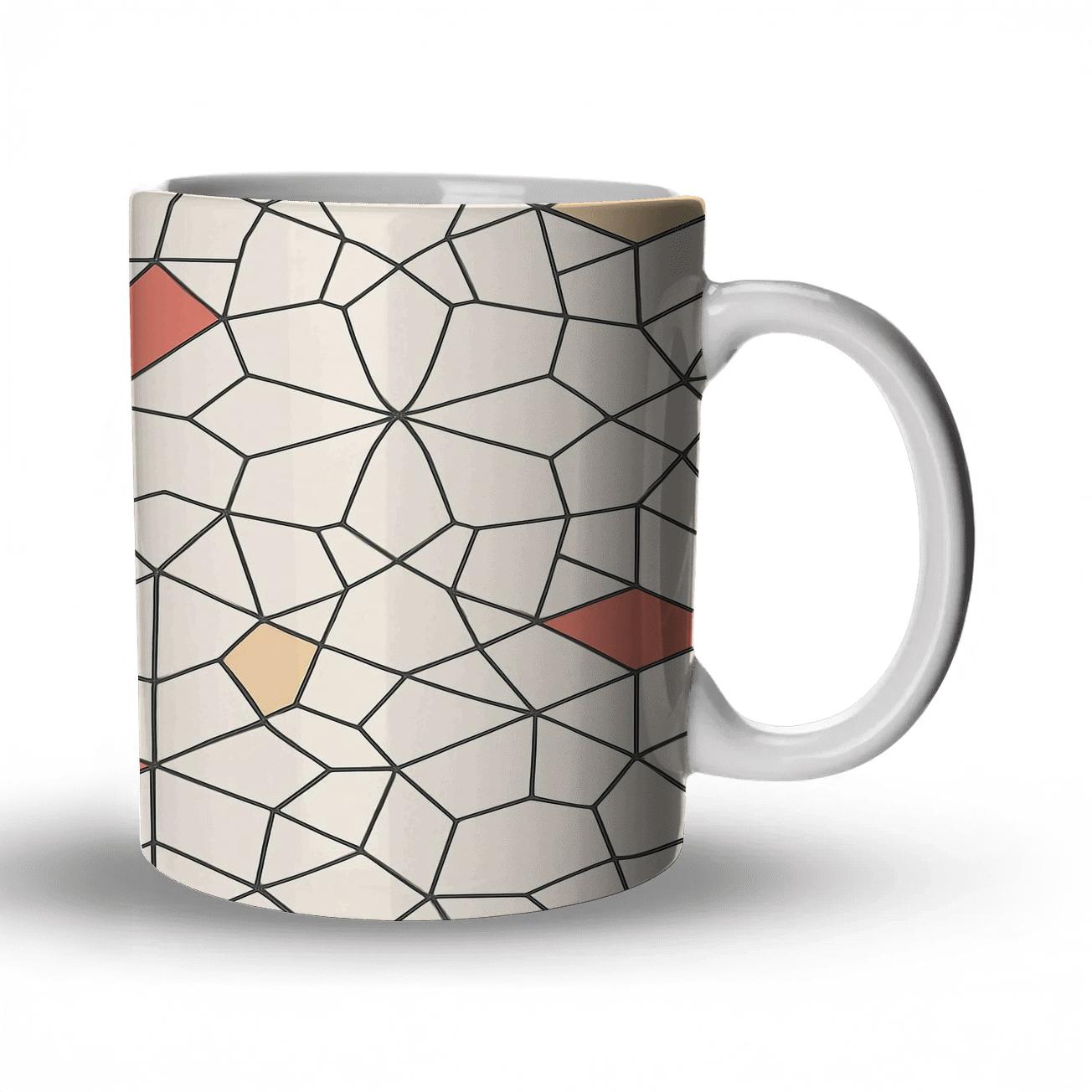 Girih Minimal Star Tessellation Flow premium drinkware mugs
