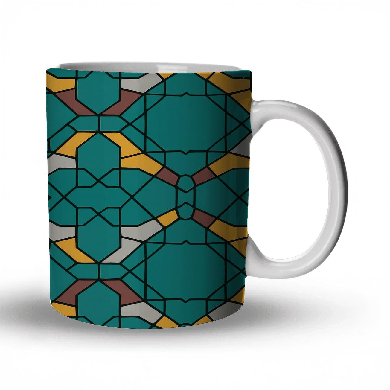Girih Star Polygon Whisper novelty coffee mugs