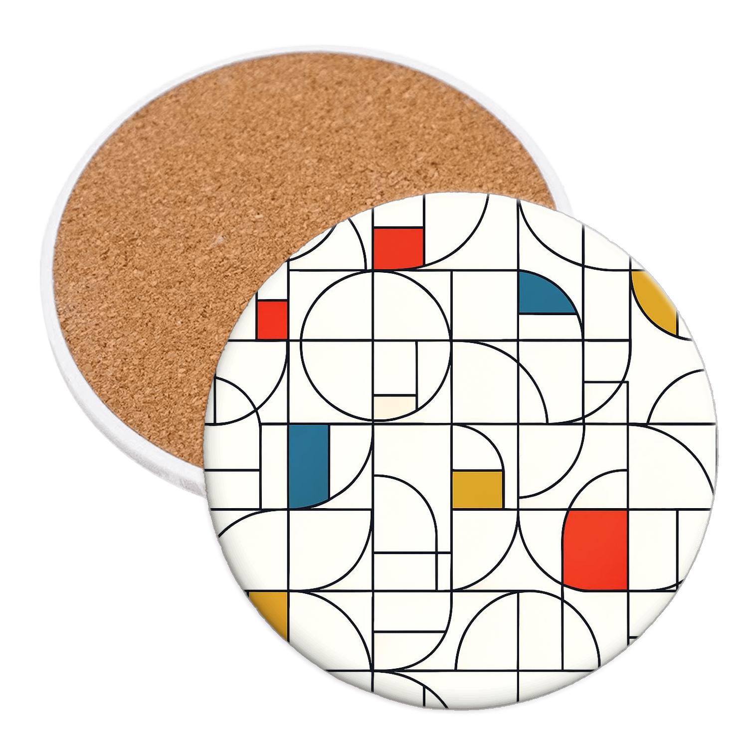 Bauhaus Weimar Modular Line Weave elegant tabletop coasters