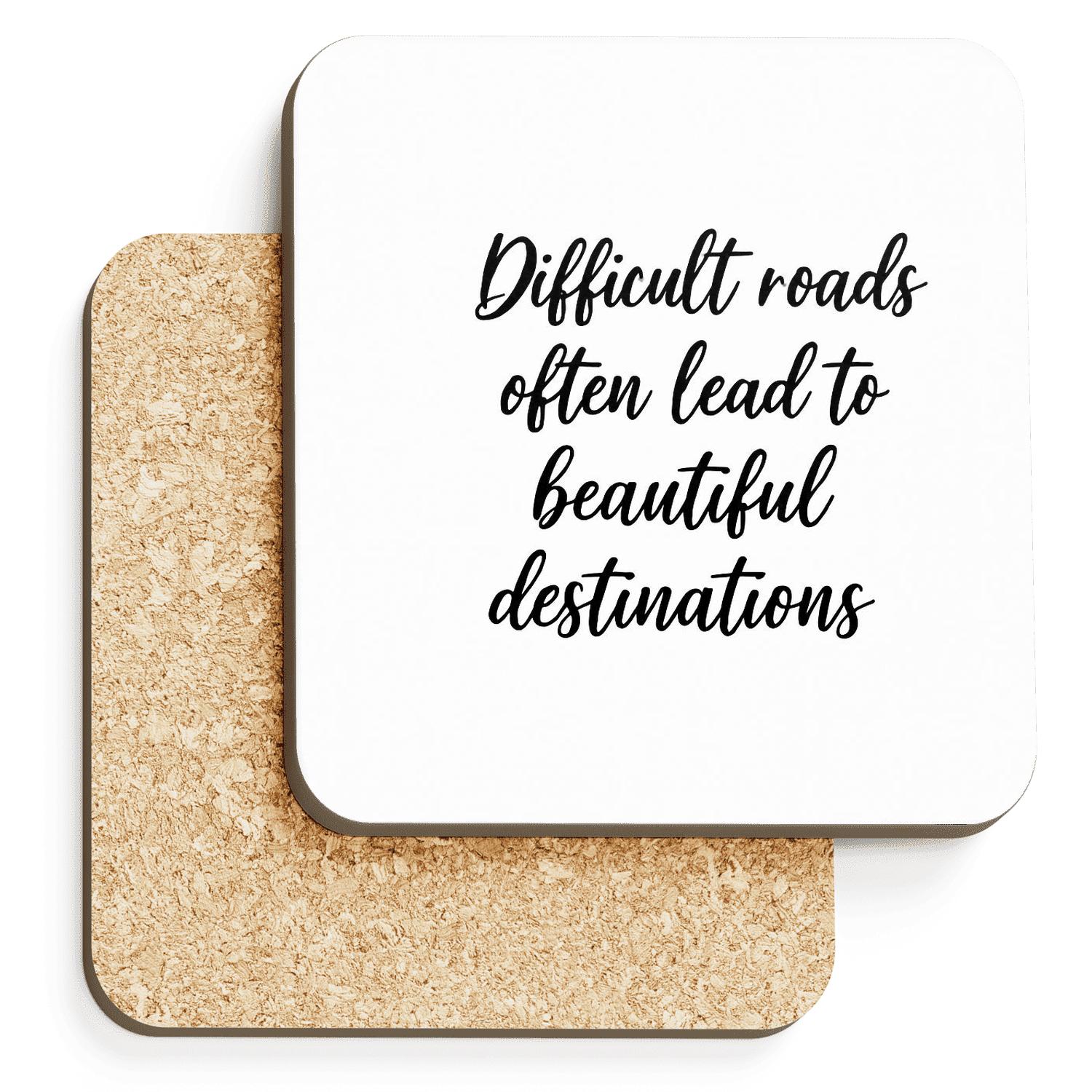 Discipline Builds Empires wooden table coasters