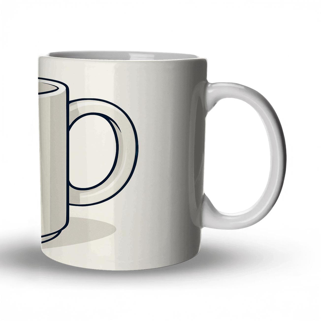 Art Deco Owl Totem Linework Mug novelty coffee mugs
