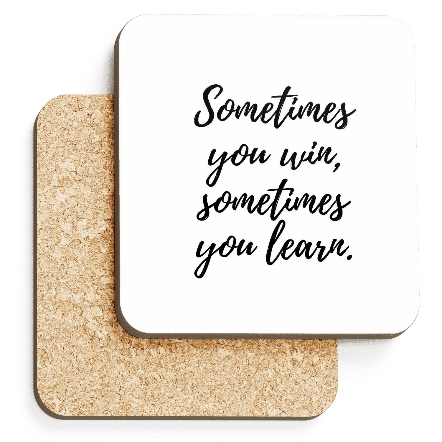 Courage Writes History absorbent drink coasters