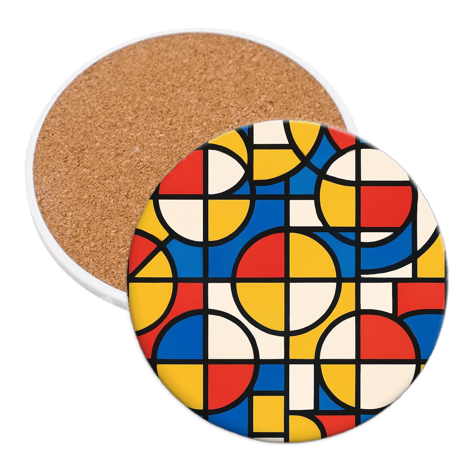 Bauhaus Orbit Weave coasters for home decor