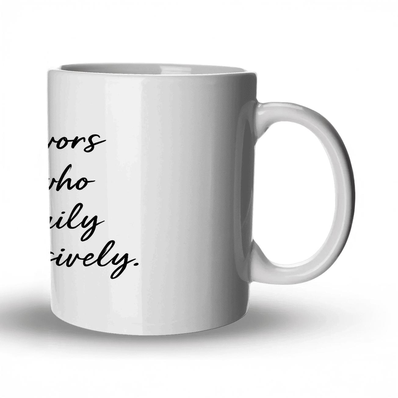 Bold Preparation Quote Art personalized mugs