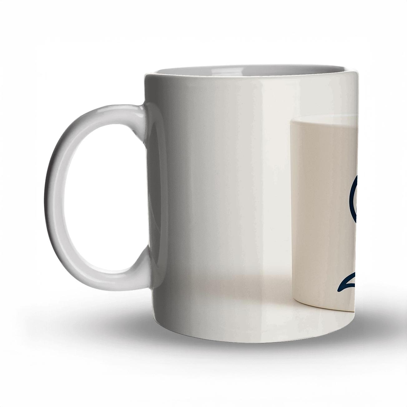 Art Nouveau Fox Arabesque Mug Line Art insulated thermal mugs