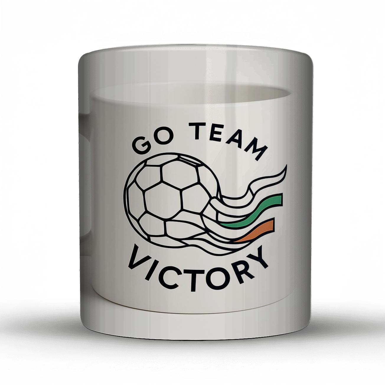 Go Team Soccer Pentagons Victory Line Art Mug insulated thermal mugs