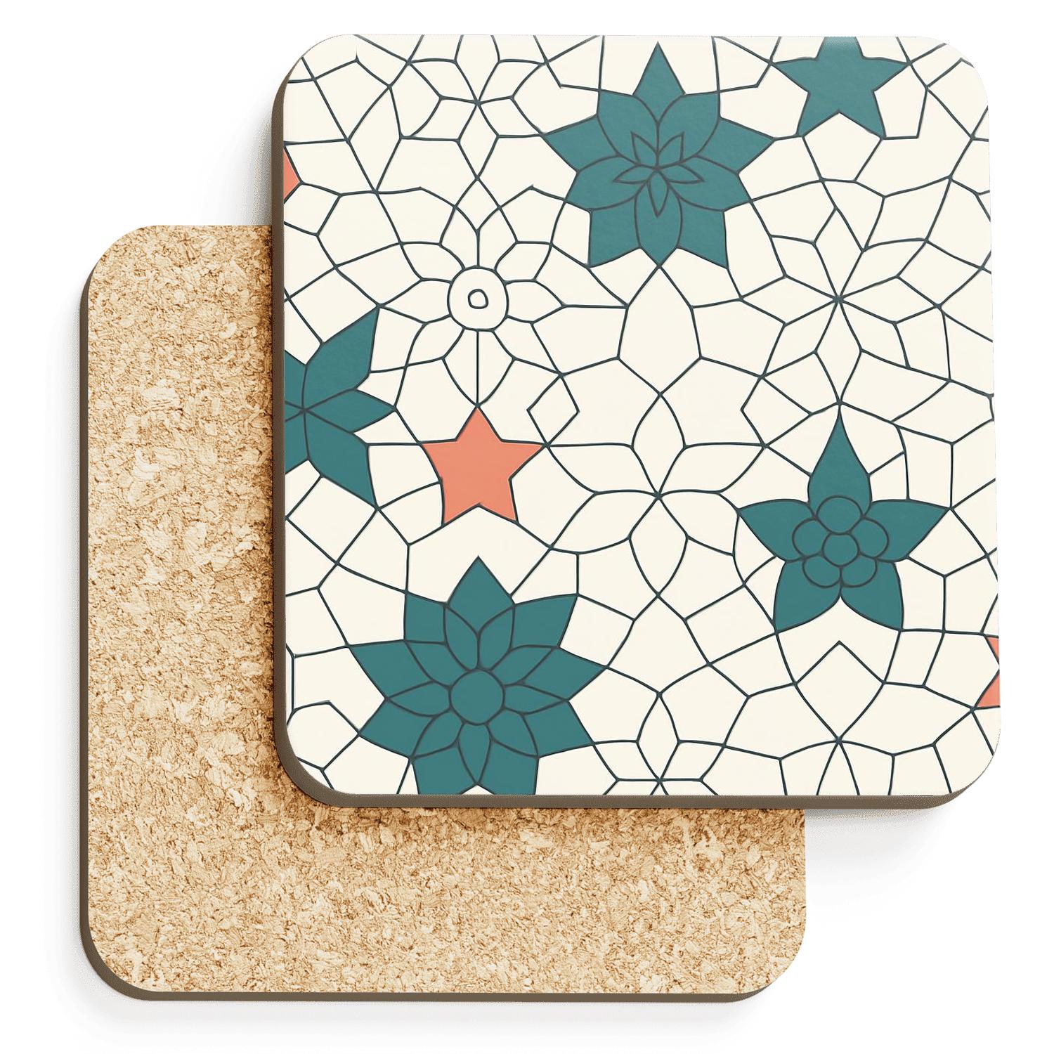 Girih Orbit Tessellation Fine Line stone coaster collections