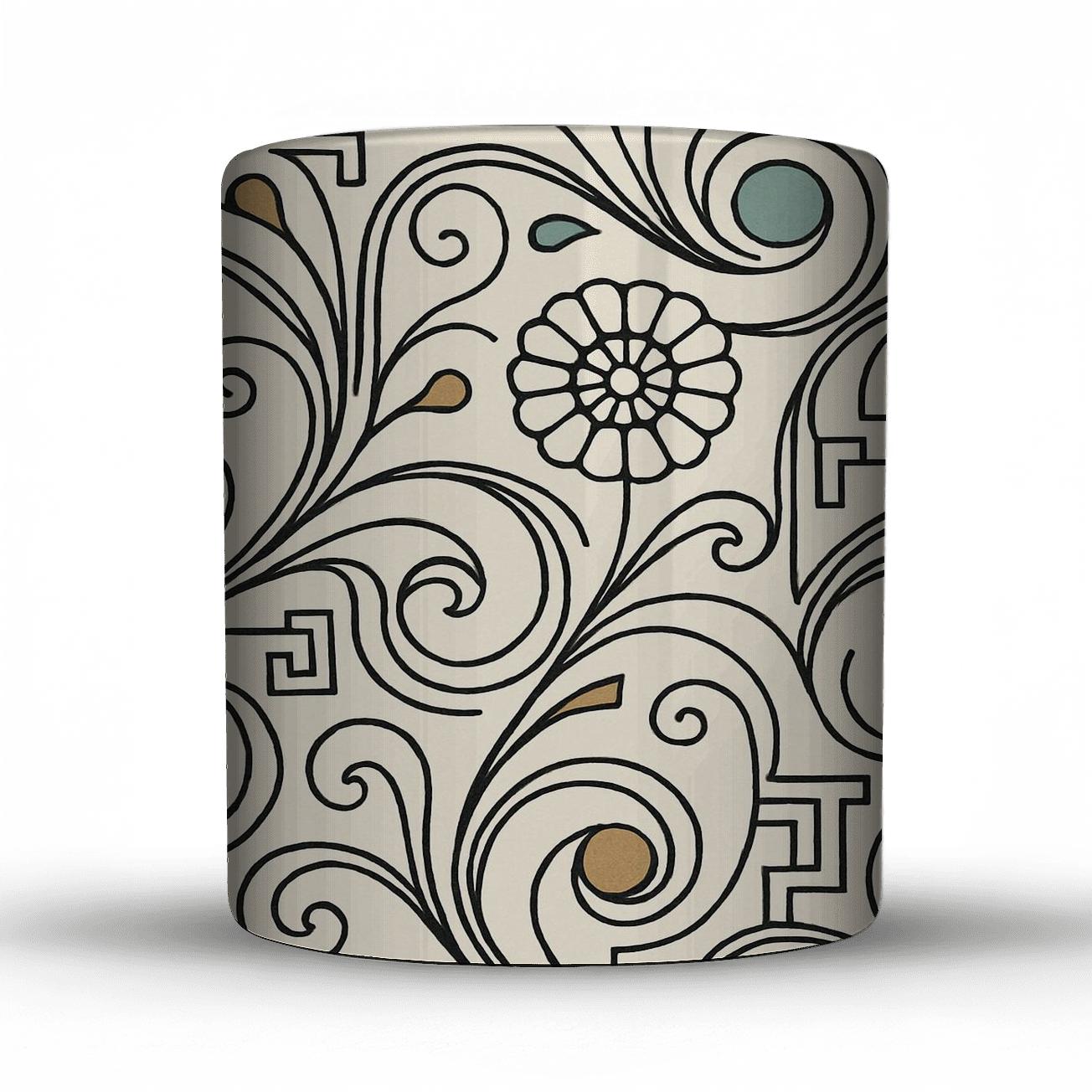 Vienna Secession Whiplash Rosette Repeat gift mugs for occasions