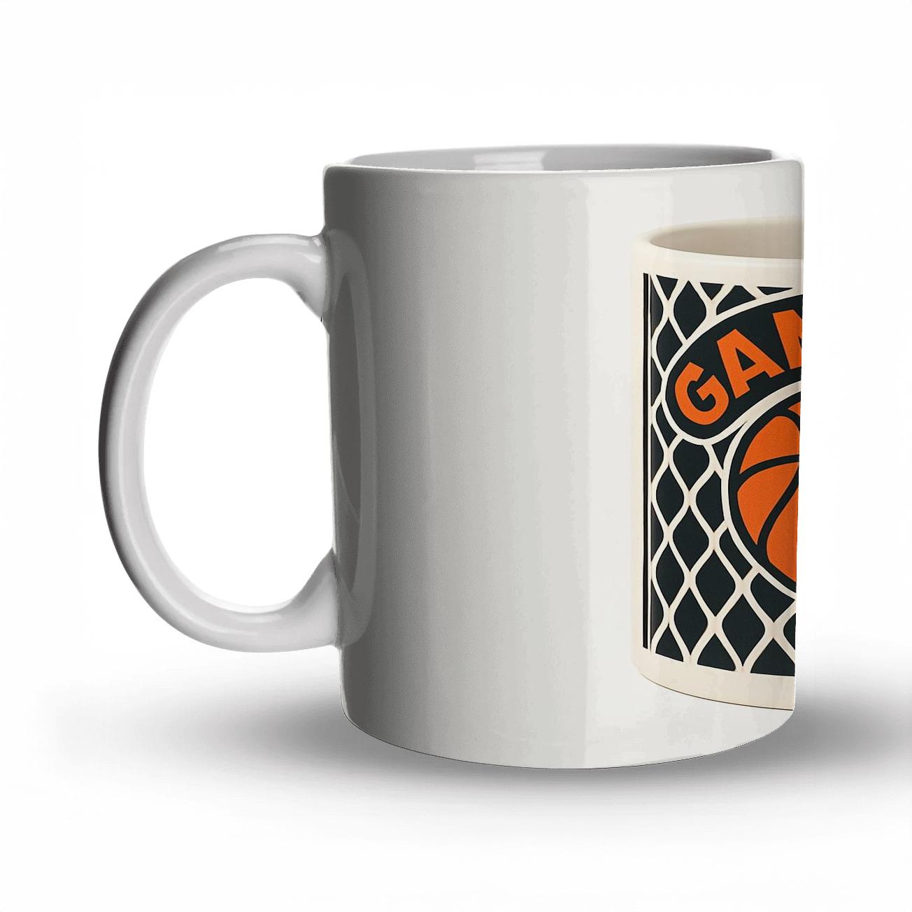 Basketball Net Optics Game Day Mug Line Art gift mugs for occasions