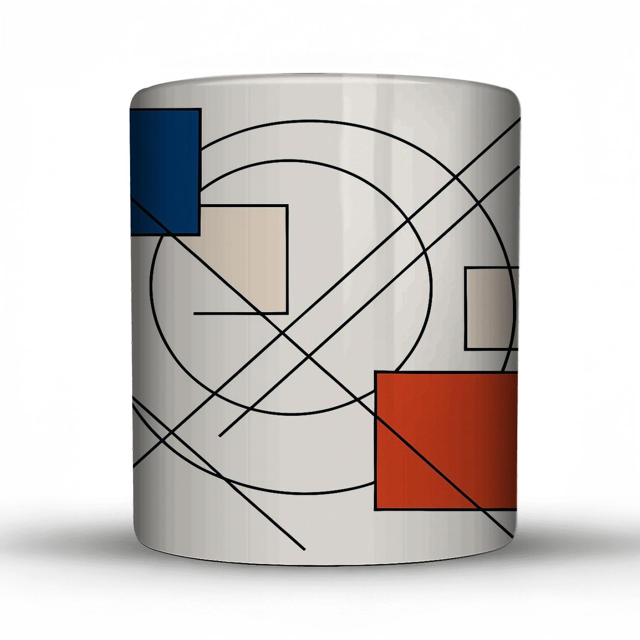 Suprematist Orbit Grid novelty coffee mugs