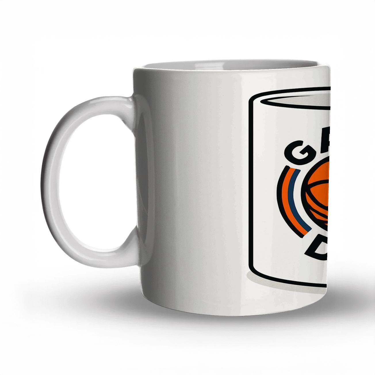 Basketball Game Day Net Spiral insulated thermal mugs