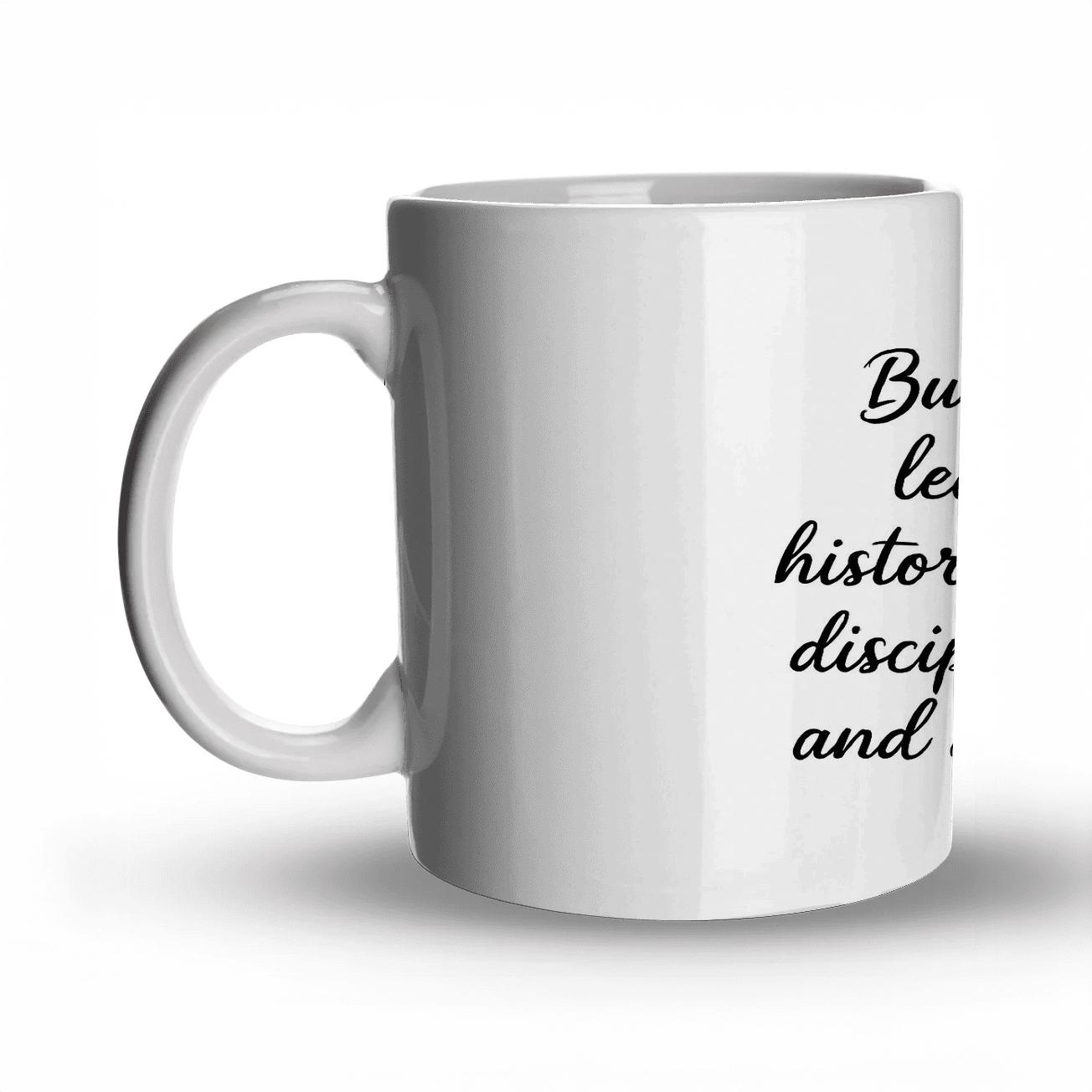 Disciplined Daring Plans personalized mugs