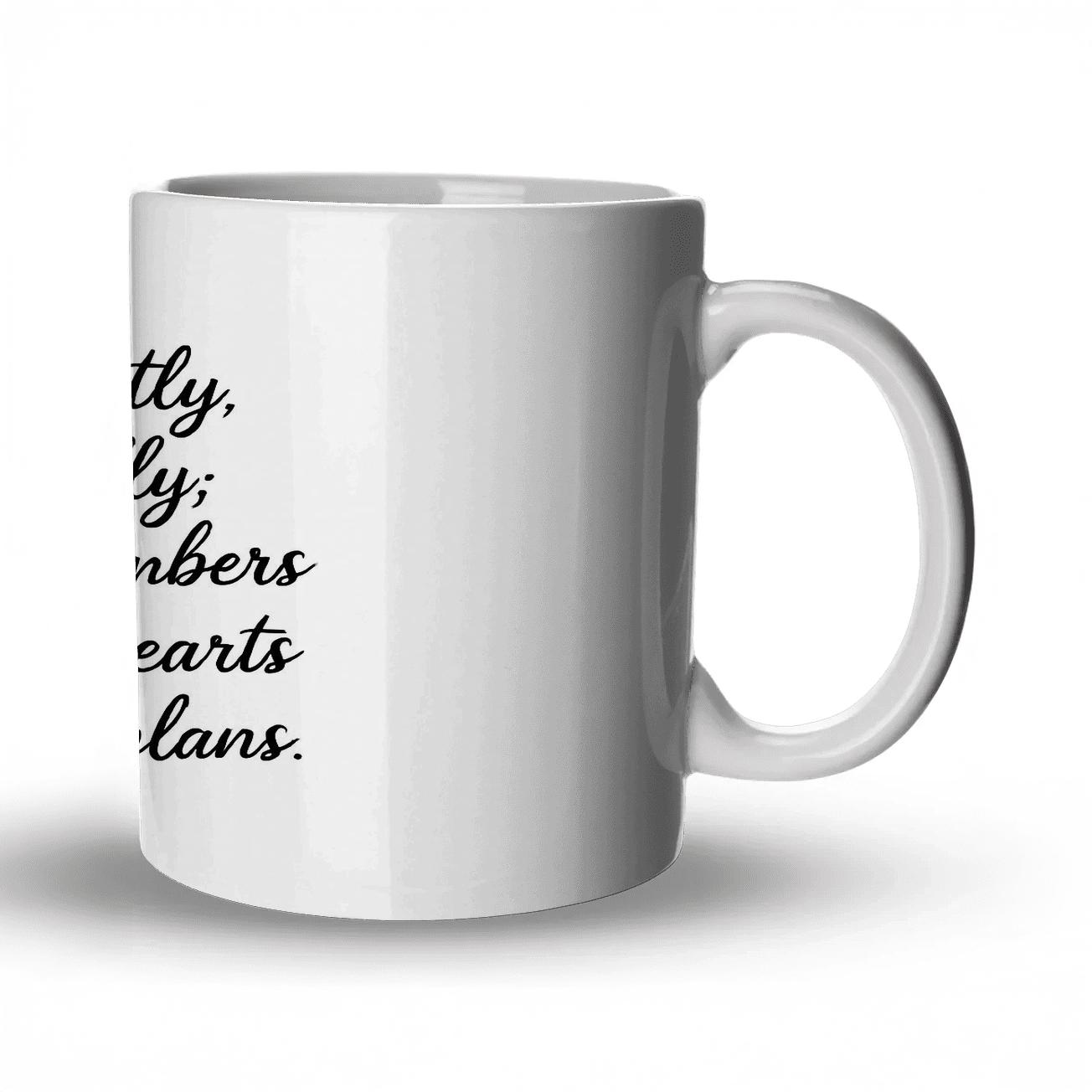 Disciplined Daring Plans personalized mugs