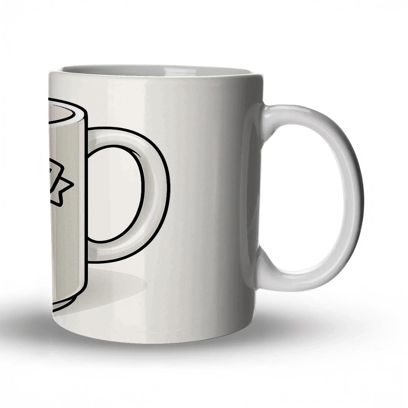 Hockey Go Team Crossed Sticks Crest custom printed mugs