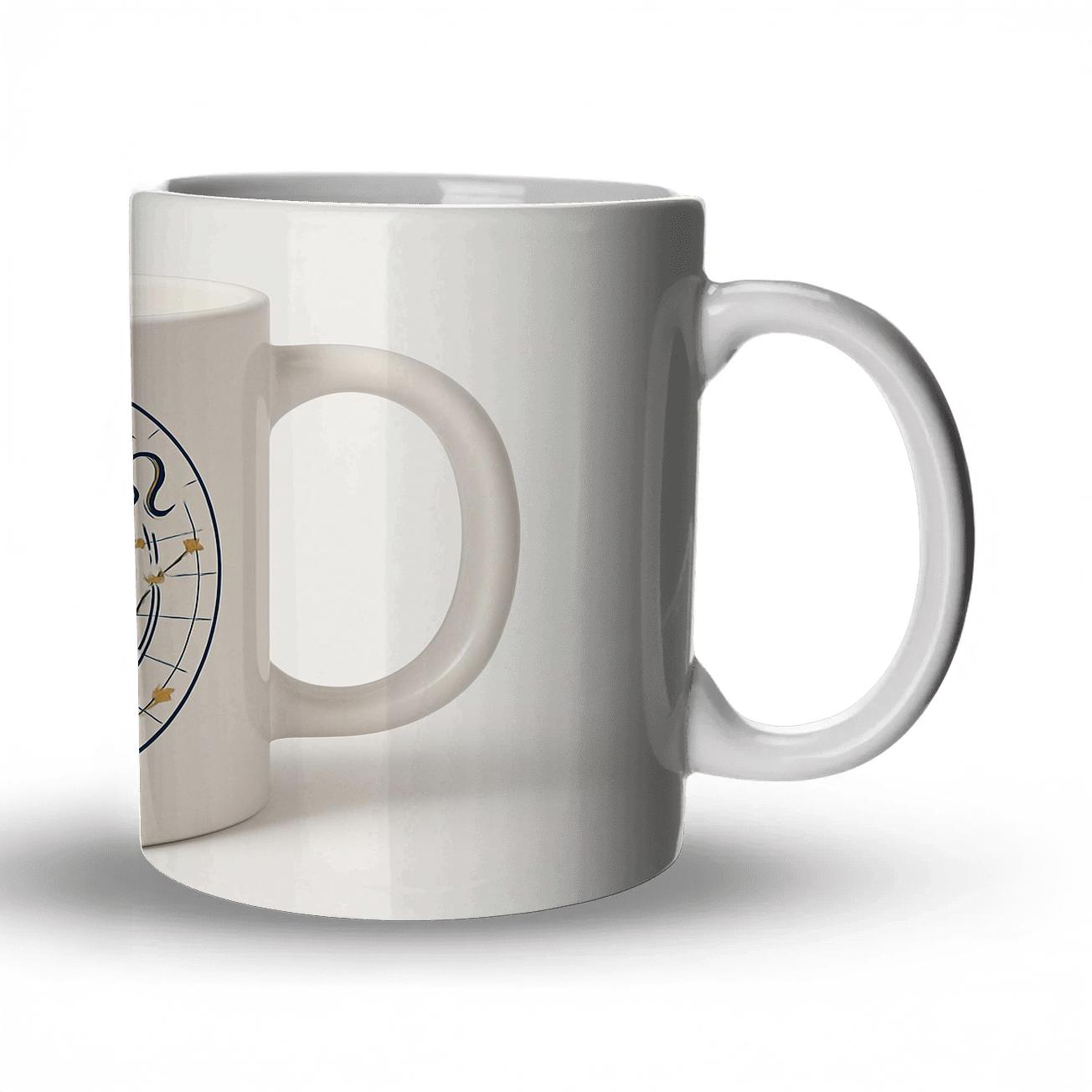 Leo Astrolabe Engraving Constellation Mug Line Art insulated thermal mugs