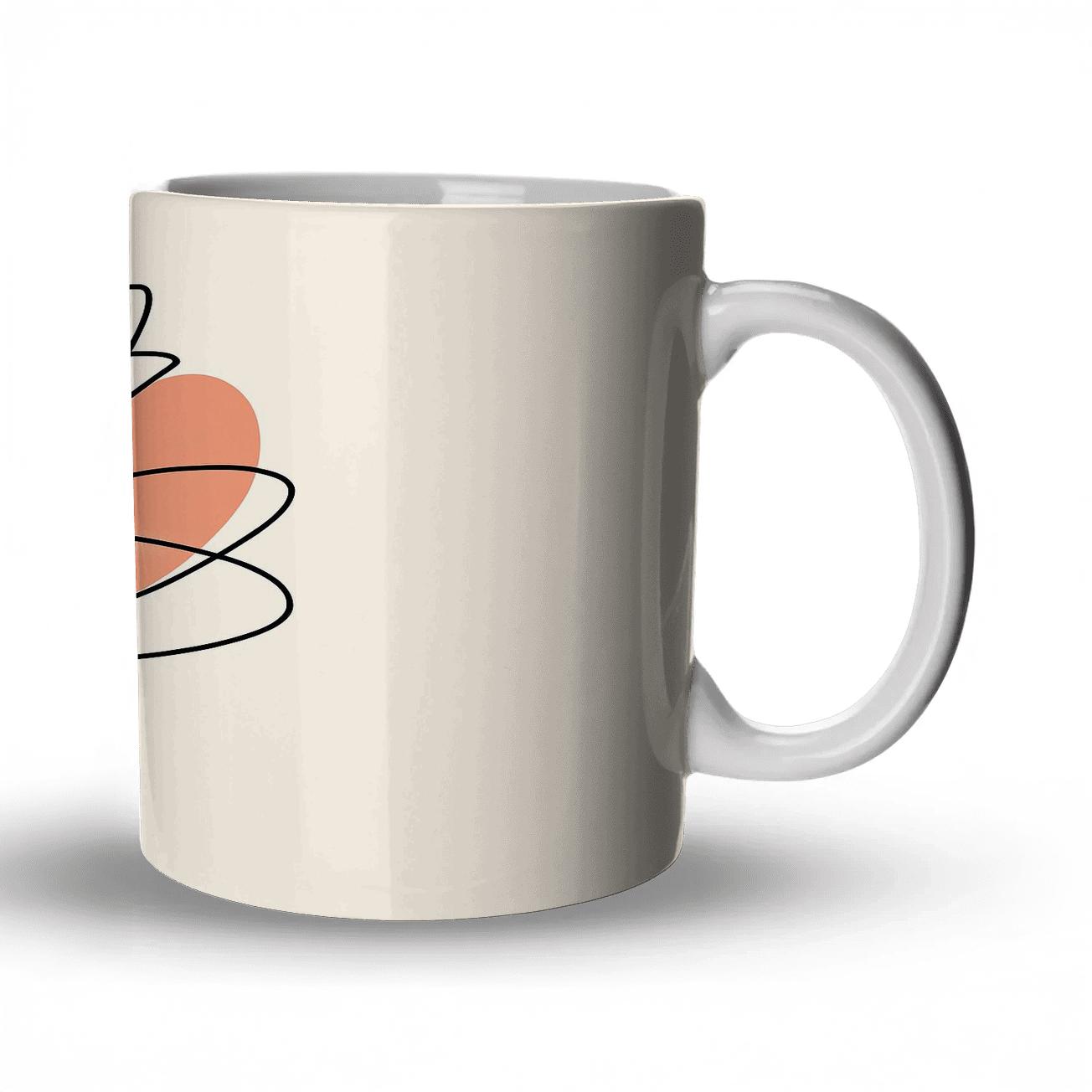 Orbital Bloom Line Study custom printed mugs