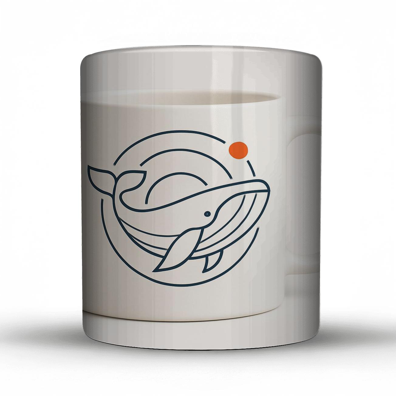 Bauhaus Whale Orbital Pattern Mug insulated thermal mugs