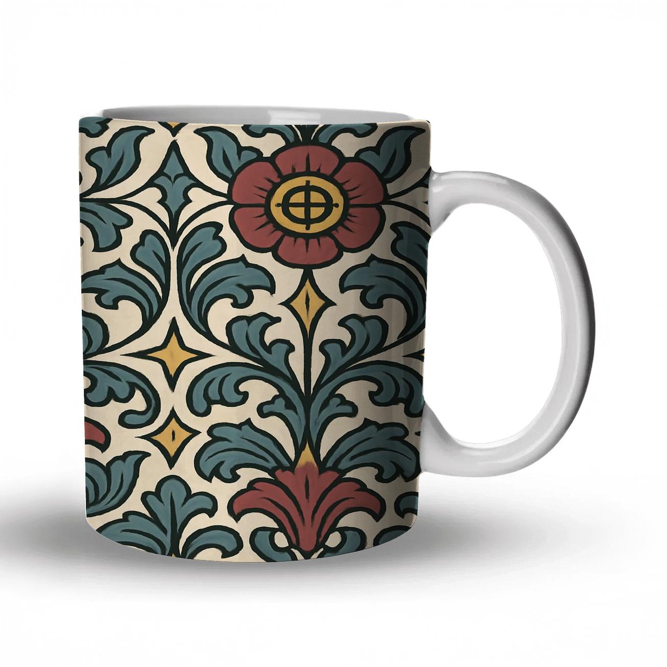 Arts And Crafts Star Chart Rosette Tiles personalized mugs