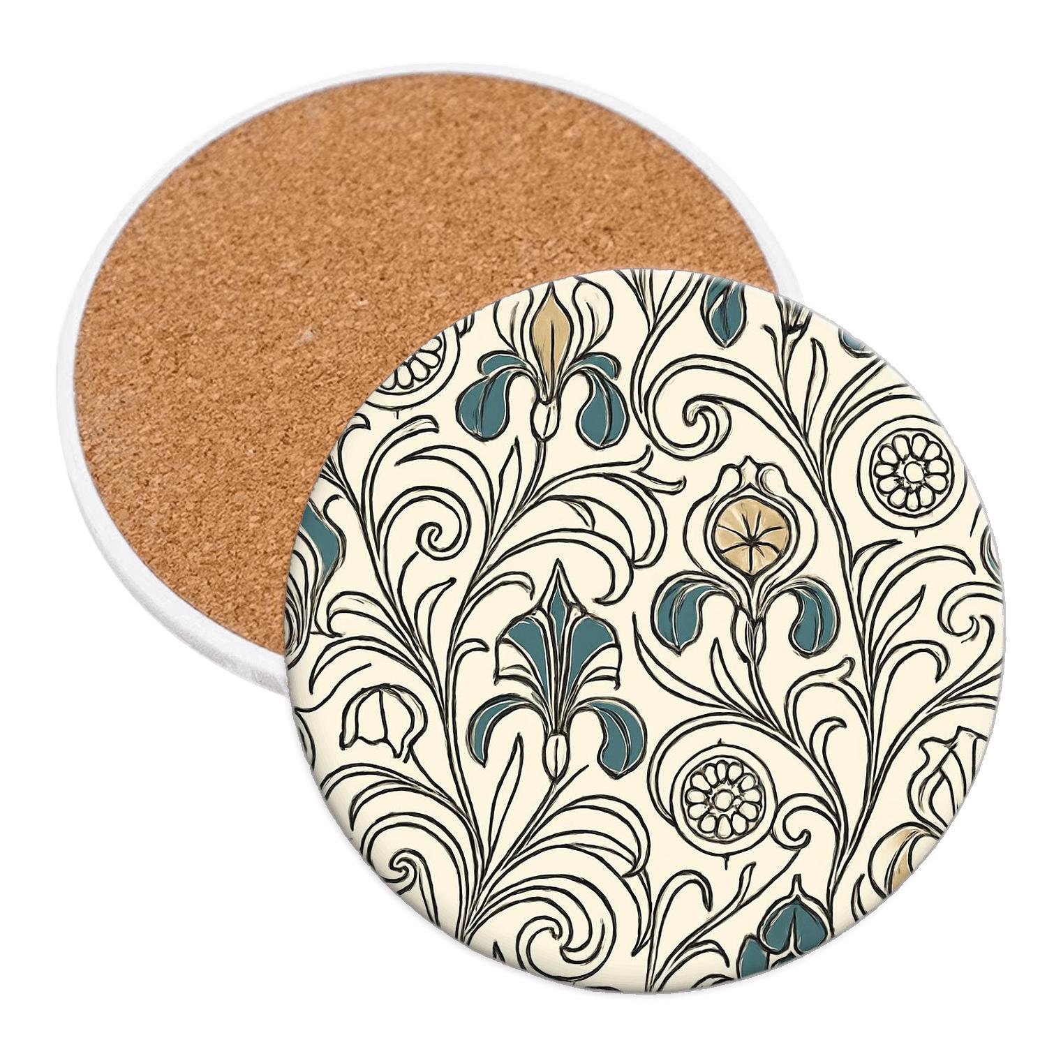 Vienna Secession Celestial Vinework wooden table coasters