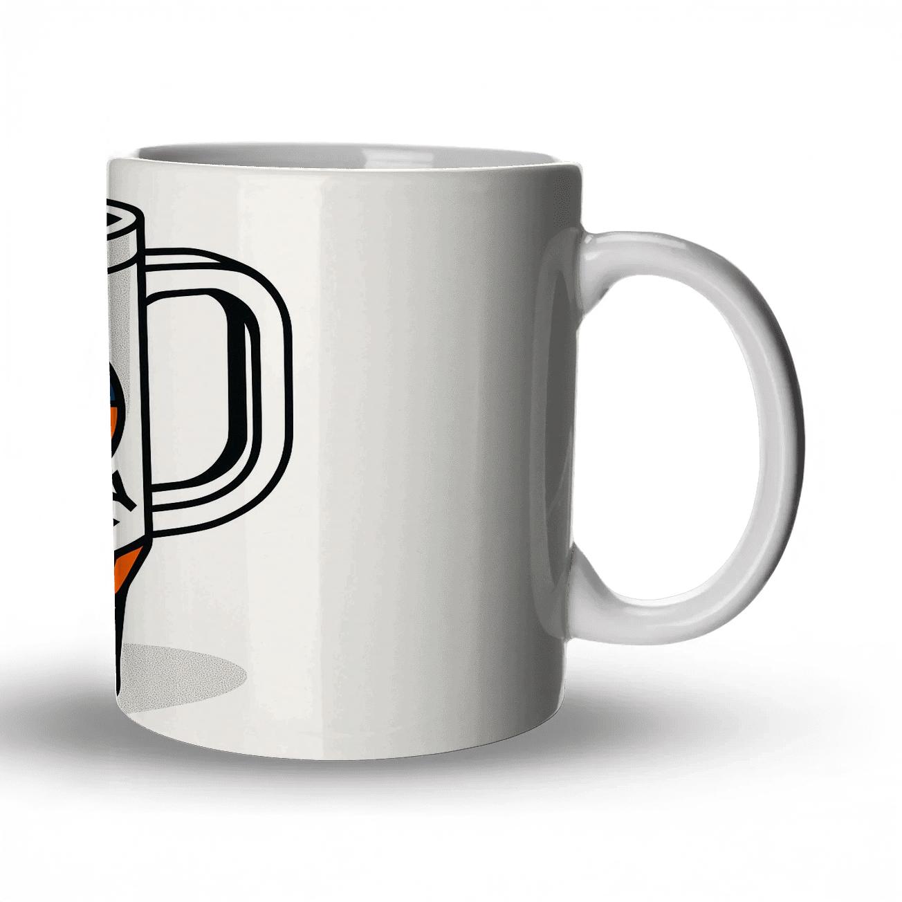 Bauhaus Basketball Game Day Spiral Net travel mugs with handles