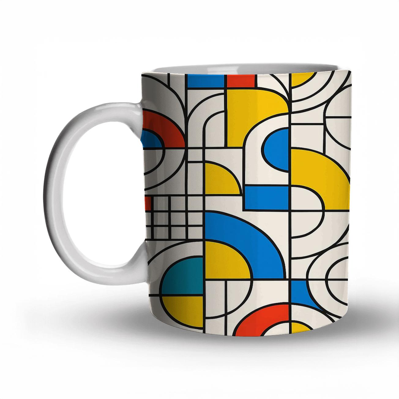 Bauhaus Tango Linework novelty coffee mugs