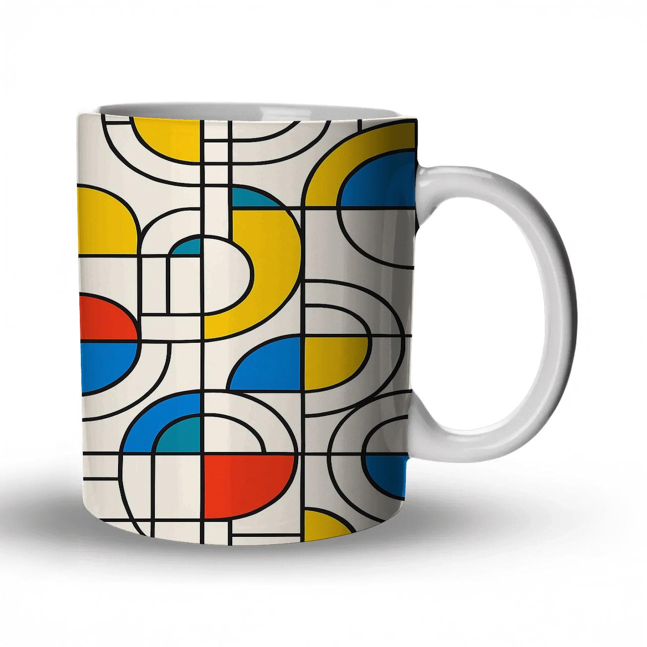Bauhaus Tango Linework novelty coffee mugs