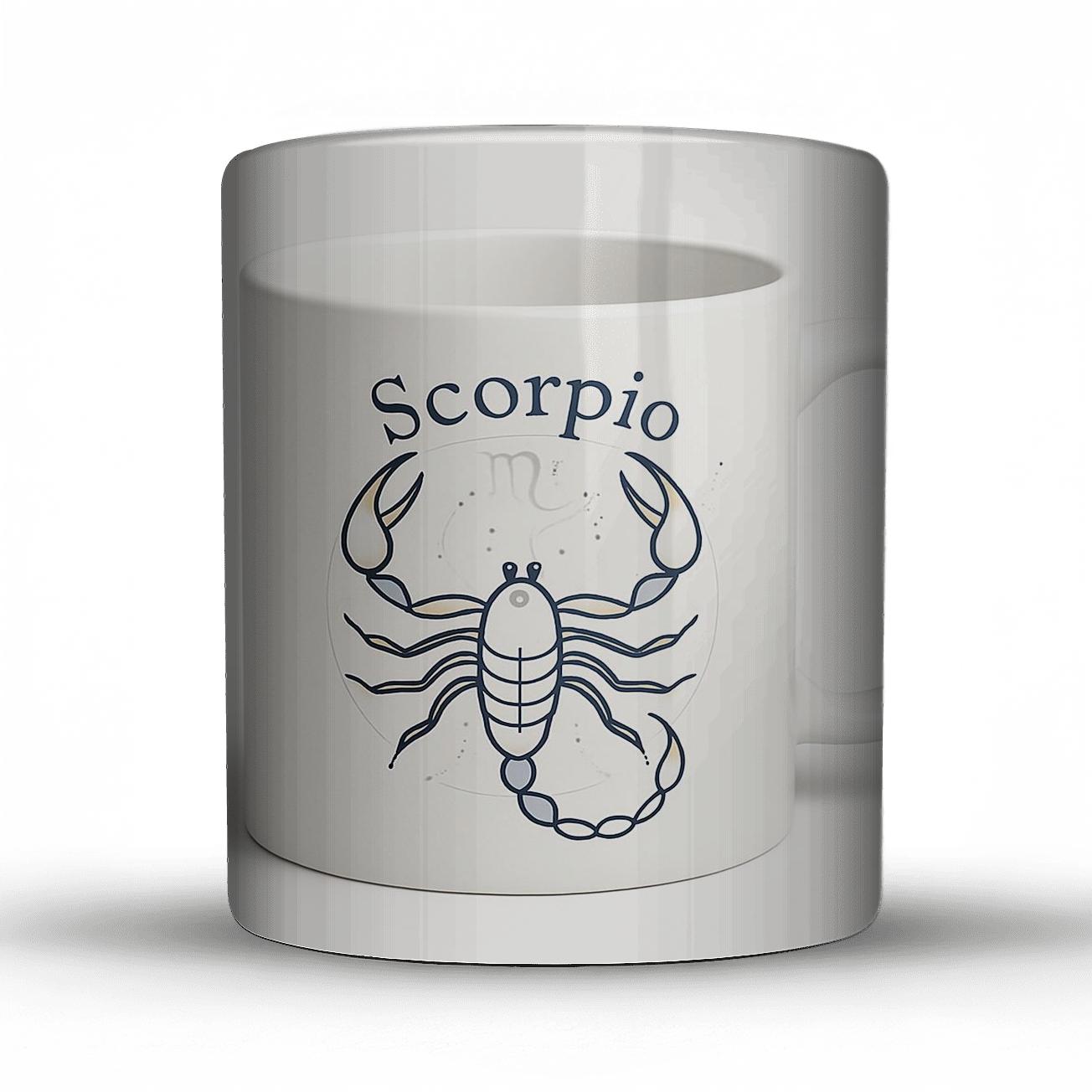 Scorpio Nocturne Scorpion Constellation Line Art Mug personalized mugs