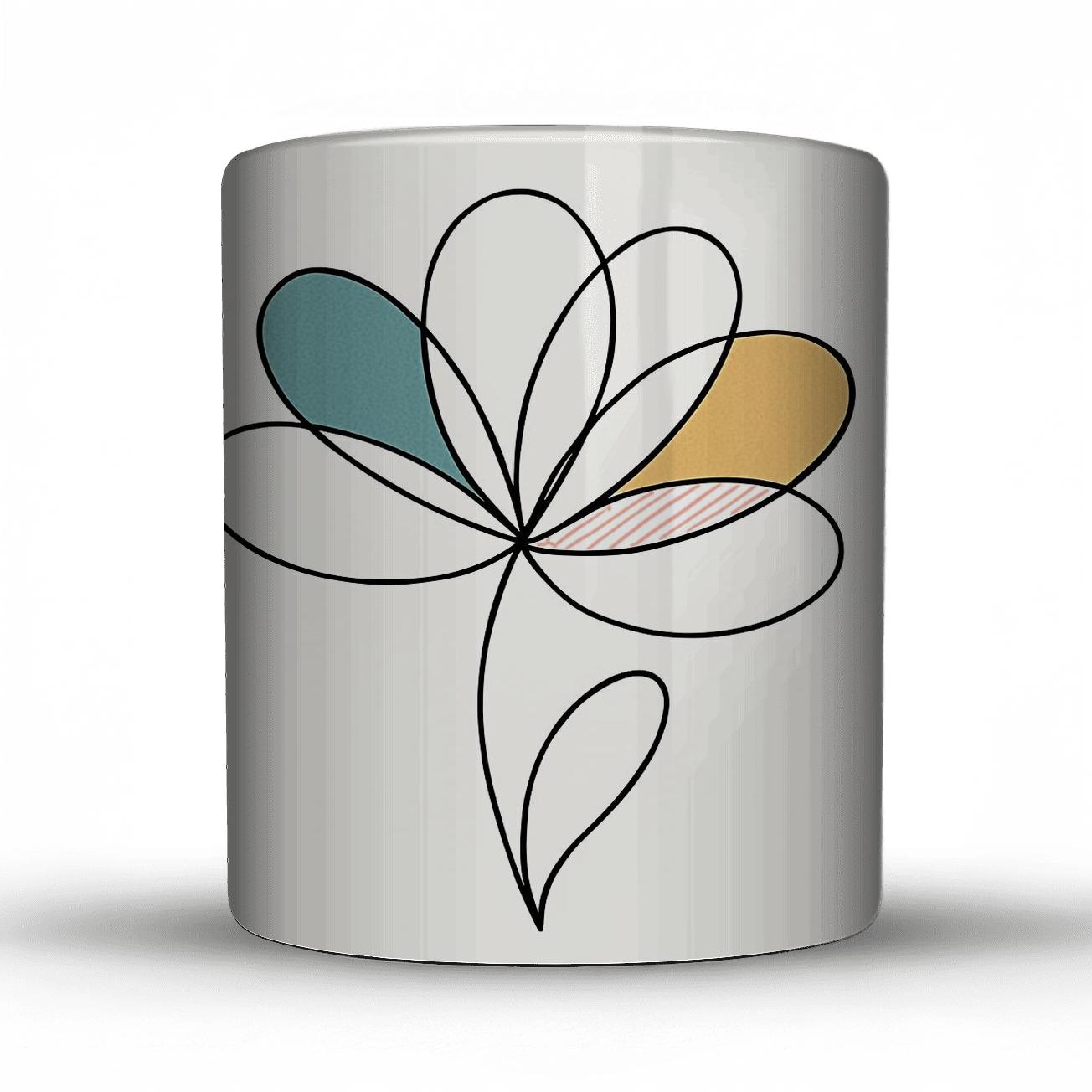 Orbit Bloom Contour travel mugs with handles