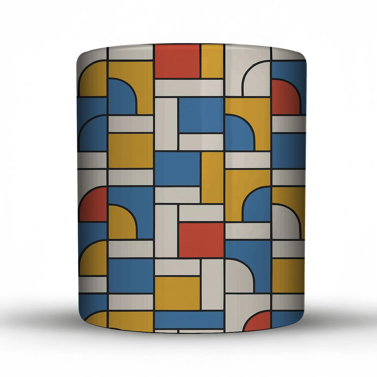 Bauhaus Weaving Grid Modulation novelty coffee mugs