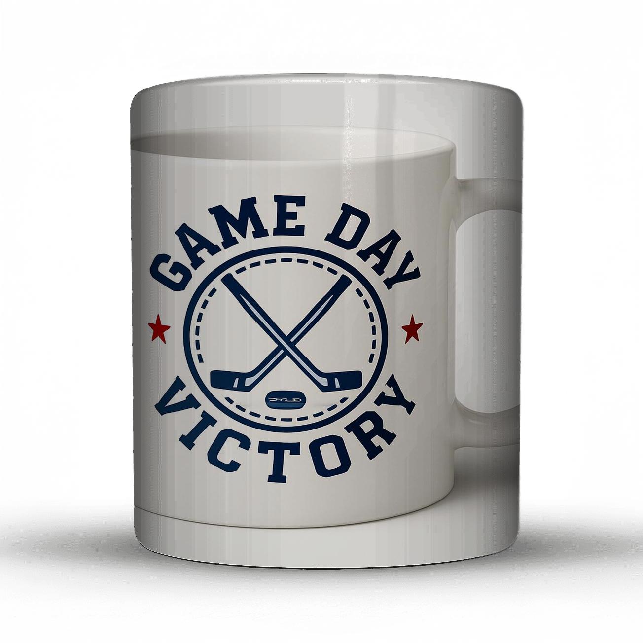 Hockey Power Play Crest Mug Line Art gift mugs for occasions