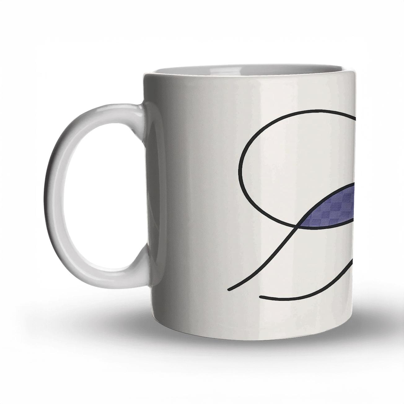 Tidal Geometry Figure personalized mugs