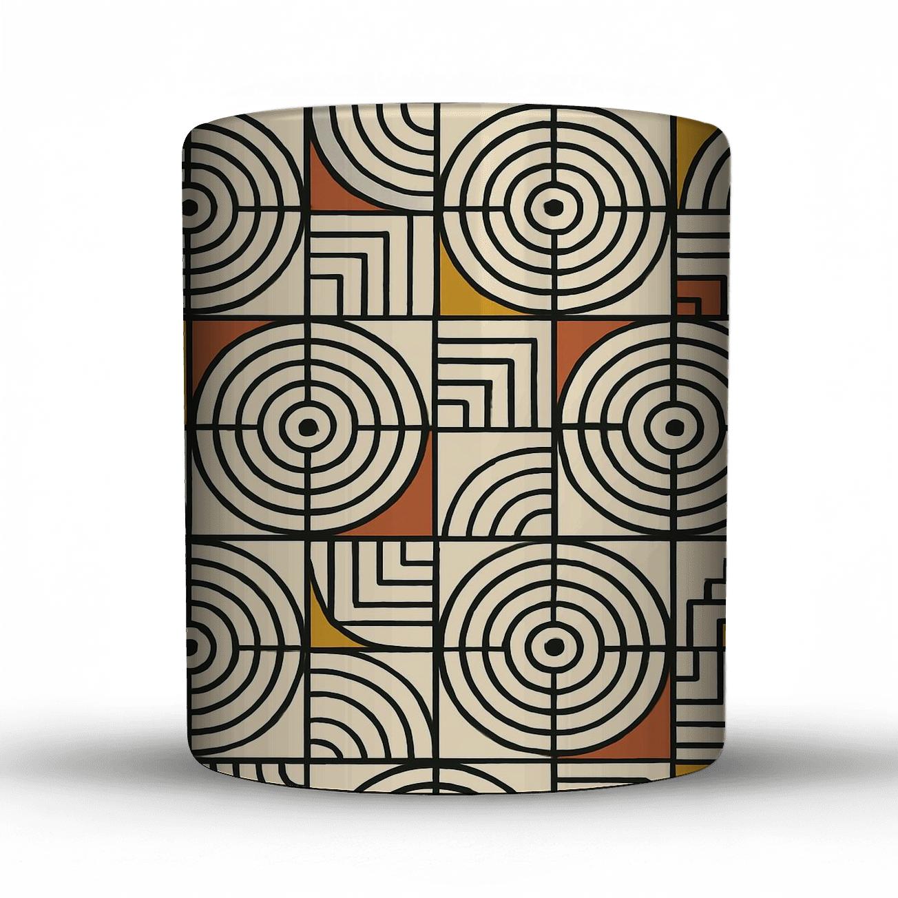 Bauhaus Stardial Geometric Ornament decorative mug sets