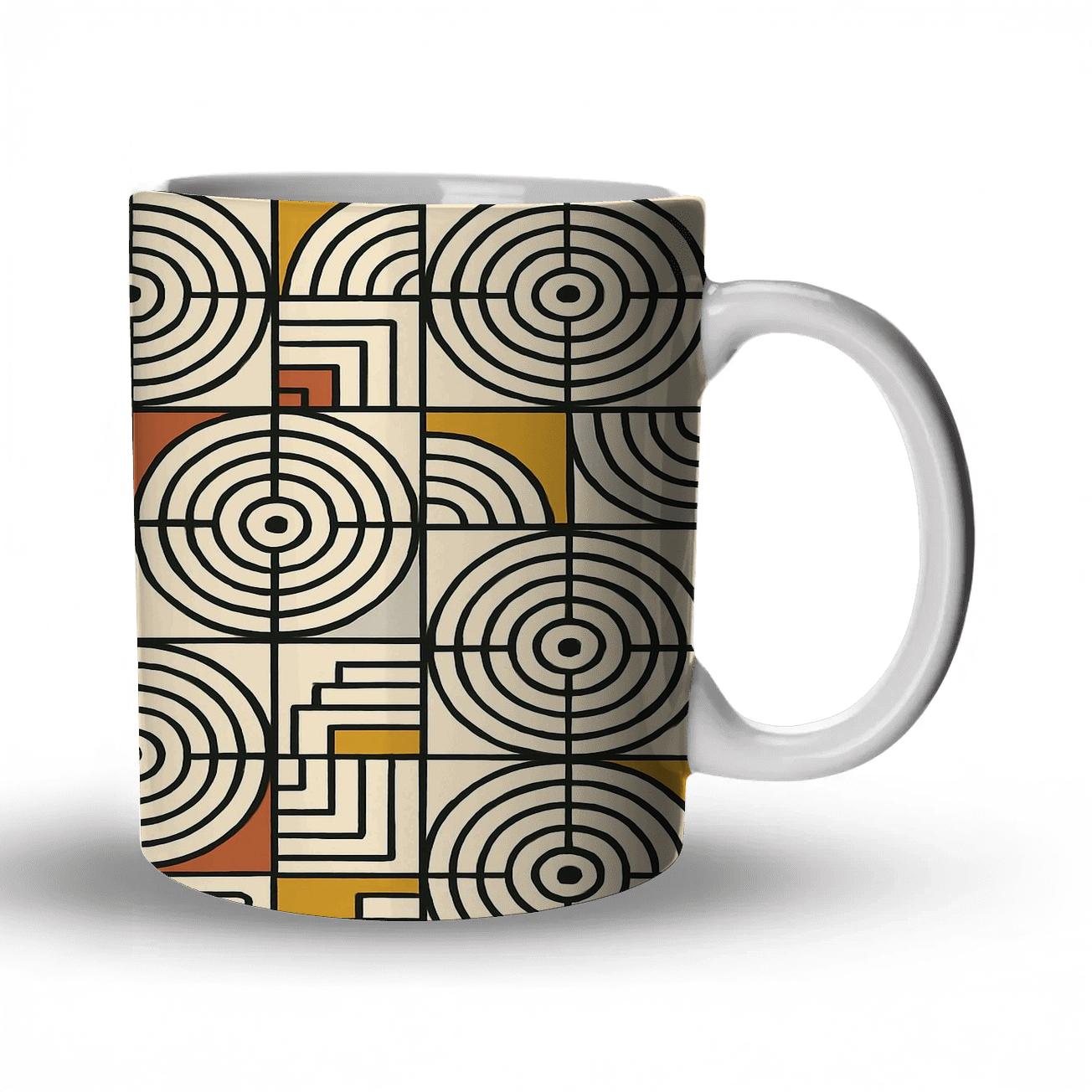 Bauhaus Stardial Geometric Ornament decorative mug sets