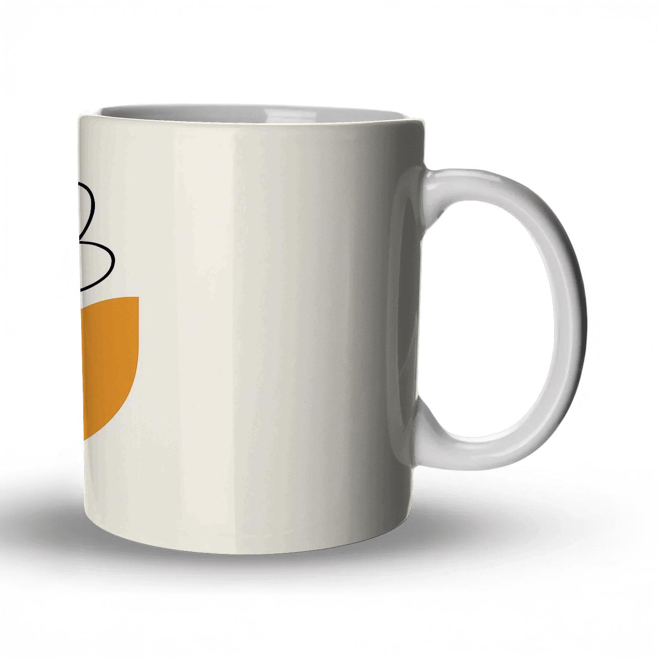 Orbit Bloom Linework personalized mugs
