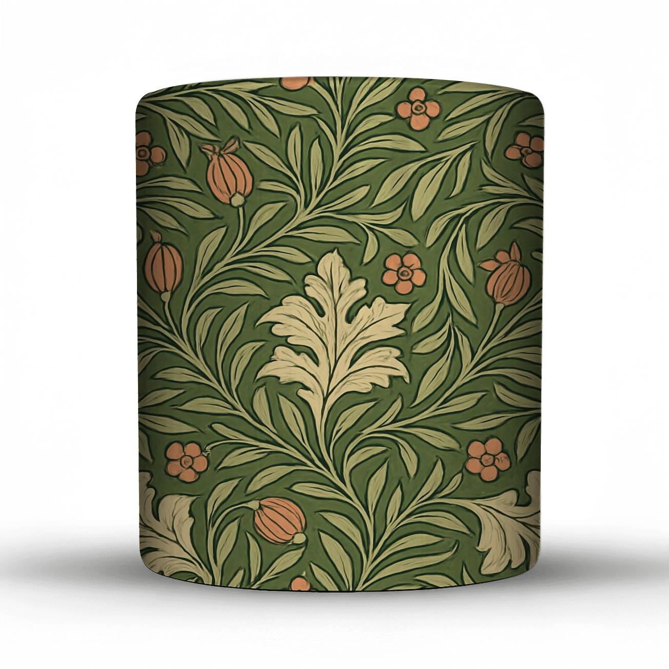Arts And Crafts Willow Vines Seamless Linework decorative mug sets