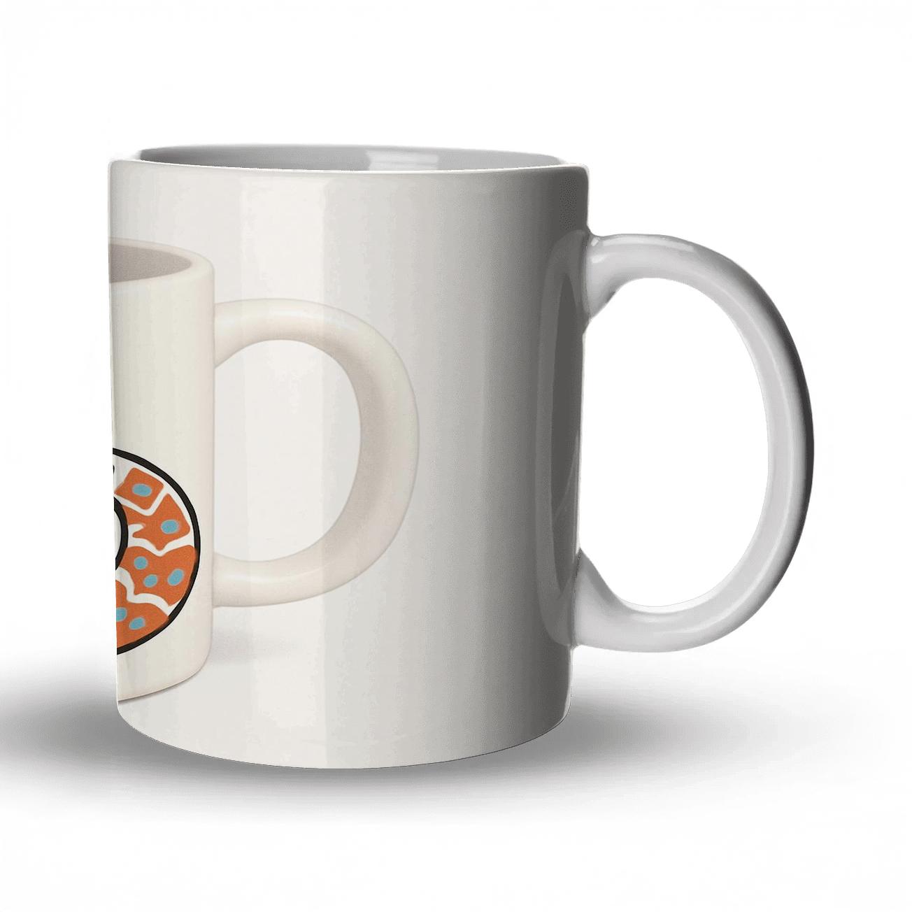 Nordic Folk Fox Rosette Wrap decorative mug sets