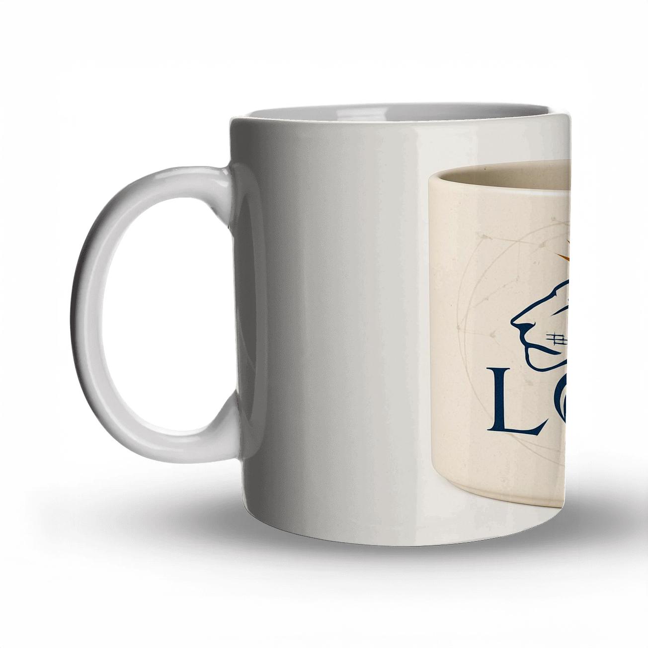 Leo Solar Regalia Line Art Mug Design gift mugs for occasions