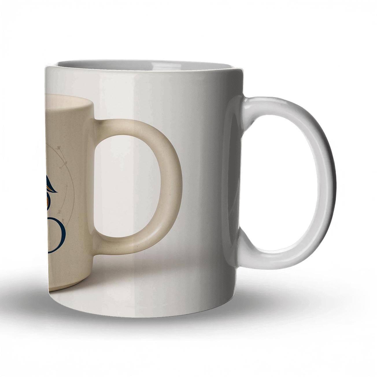 Leo Solar Regalia Line Art Mug Design gift mugs for occasions