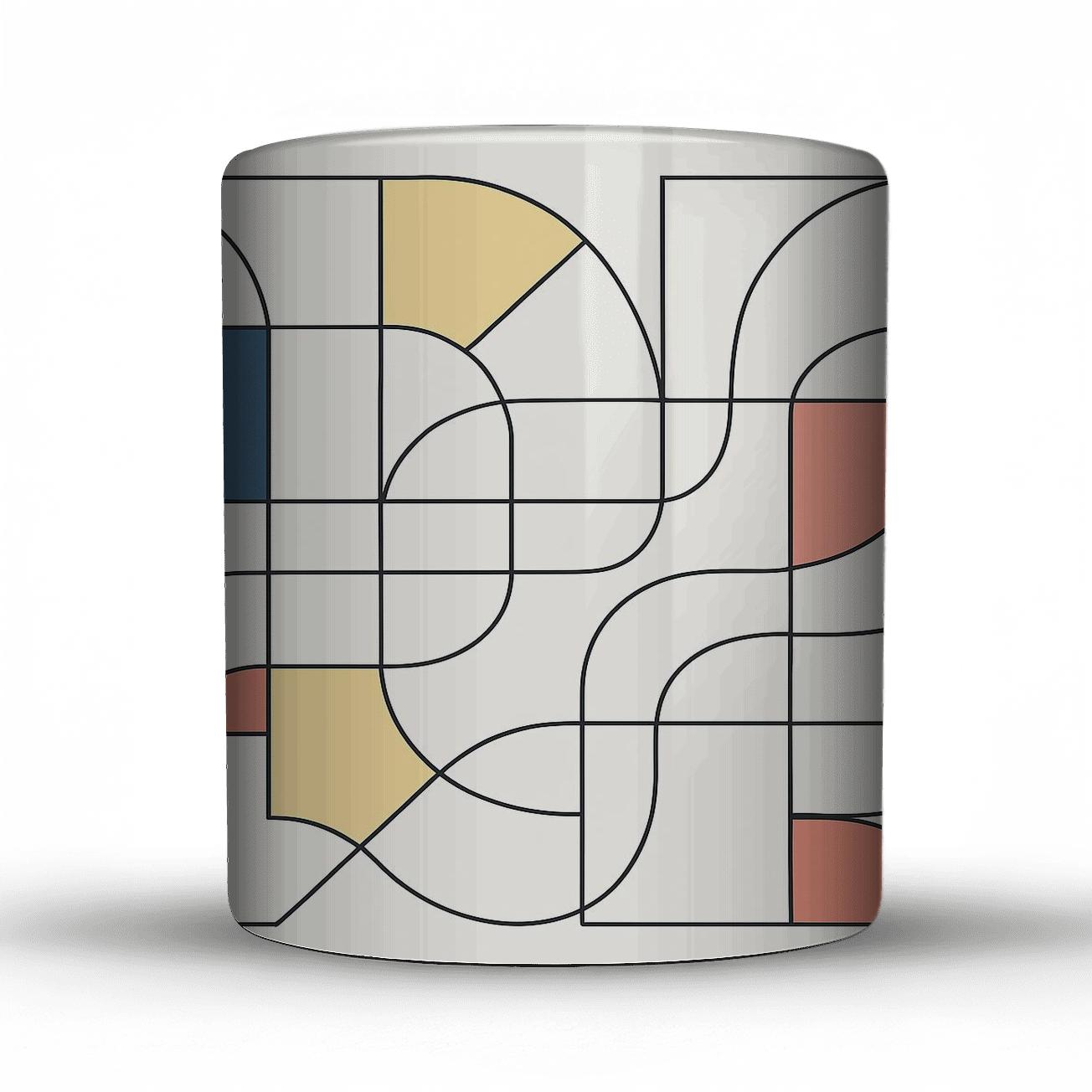 Tessellated Current Abstract gift mugs for occasions