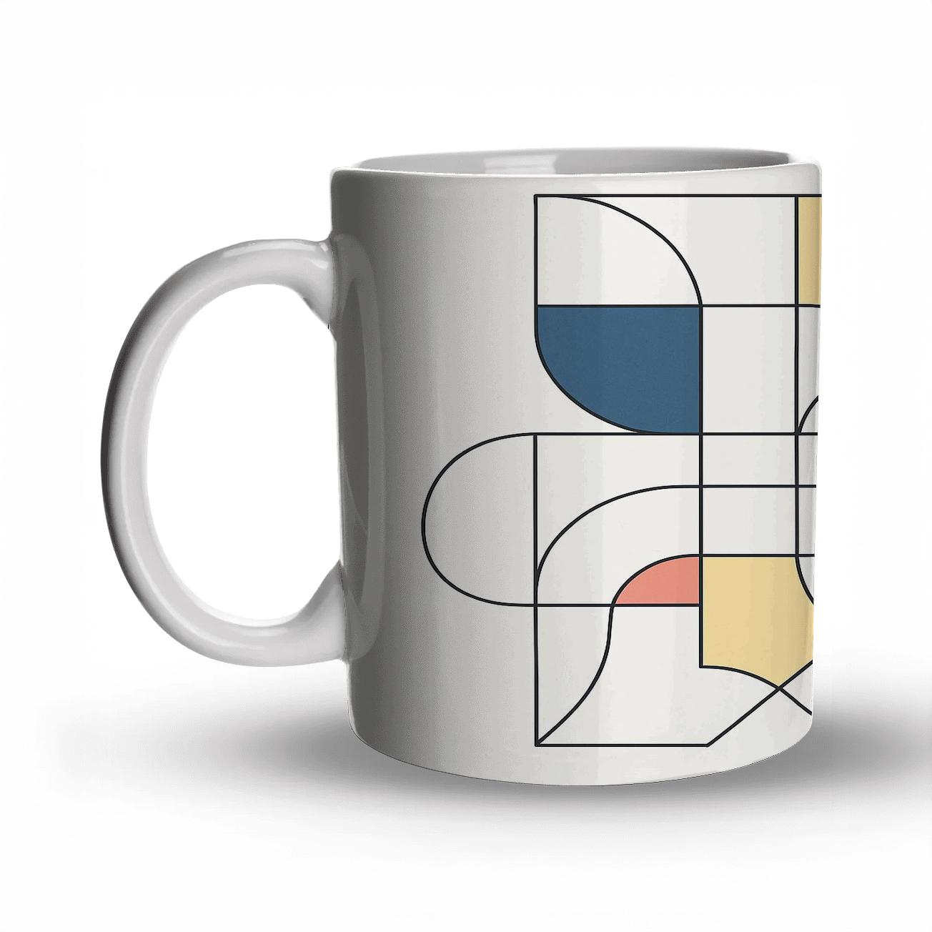 Tessellated Current Abstract gift mugs for occasions