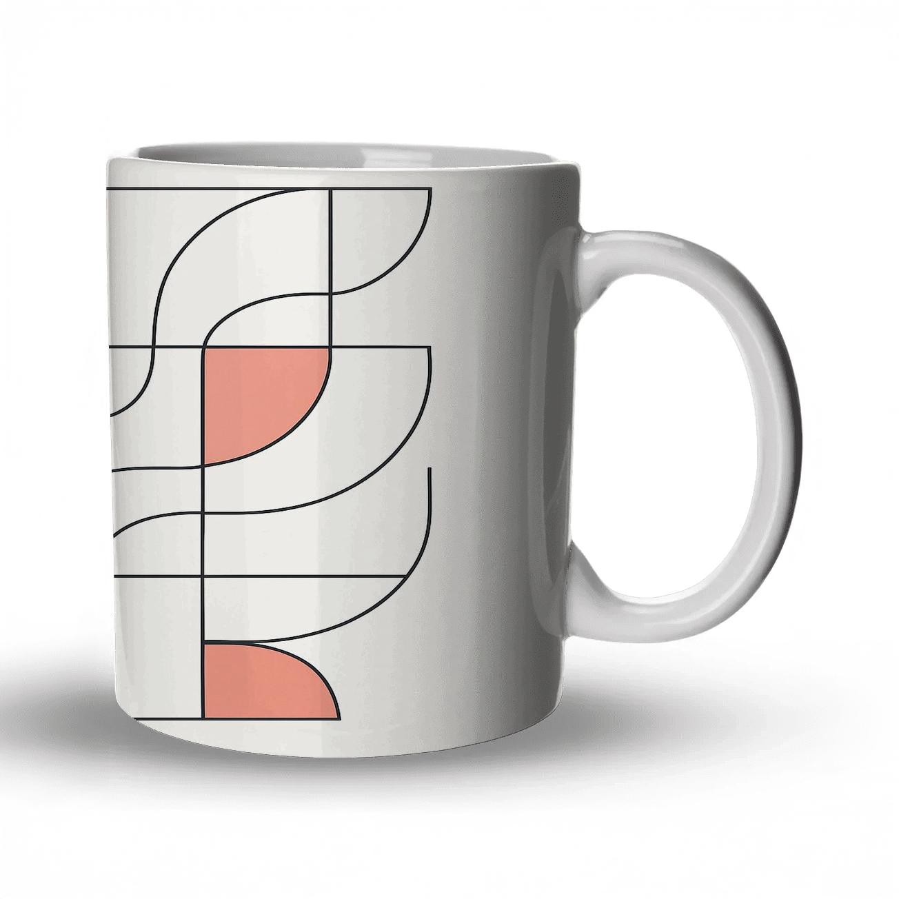 Tessellated Current Abstract gift mugs for occasions