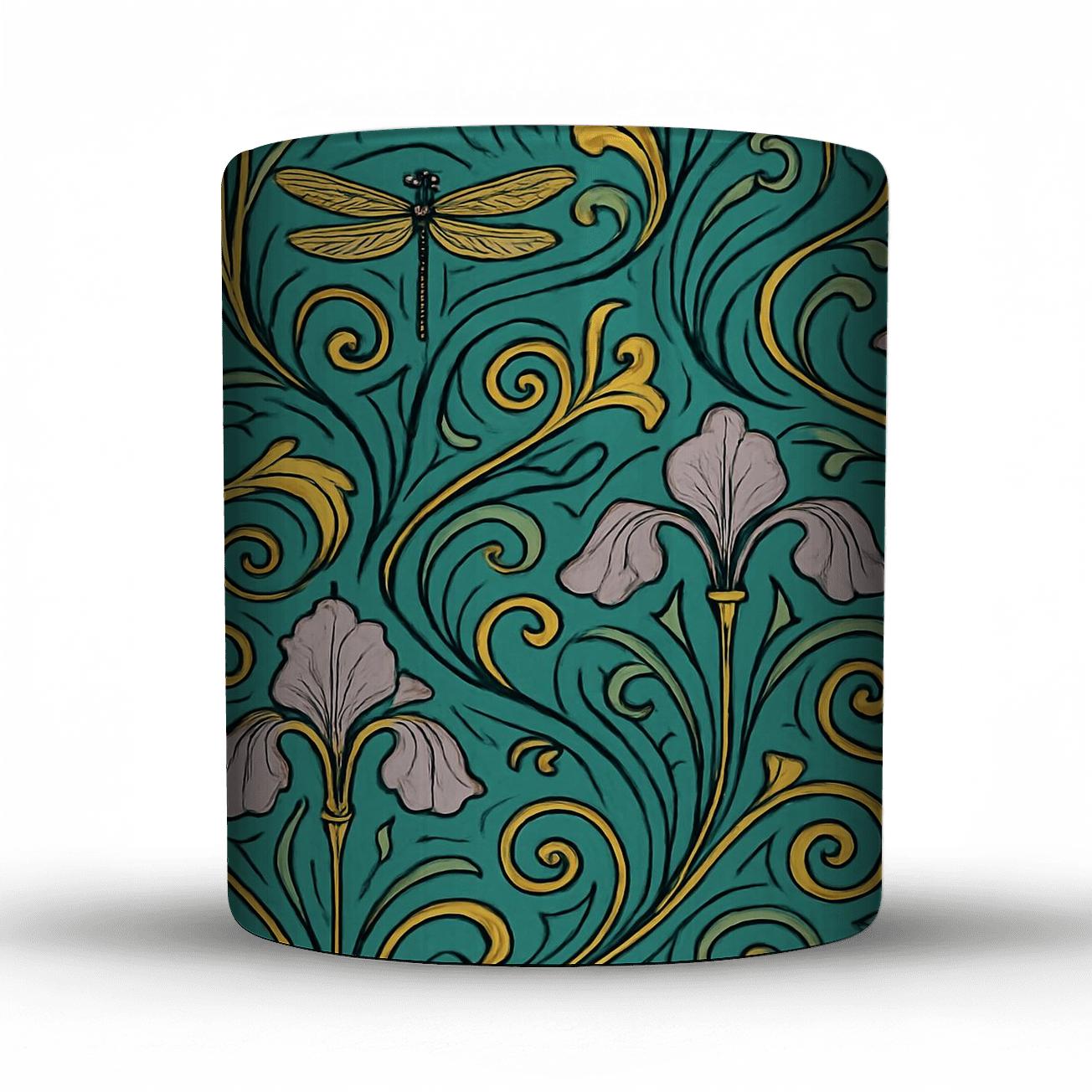 Belle Epoque Paris Metro Whiplash Floral Repeat novelty coffee mugs