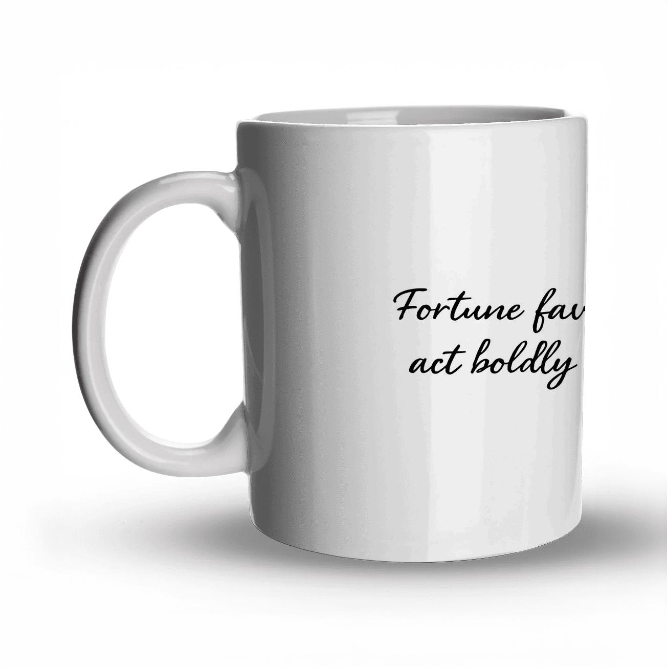 Prepared Mind Quote ceramic coffee mugs