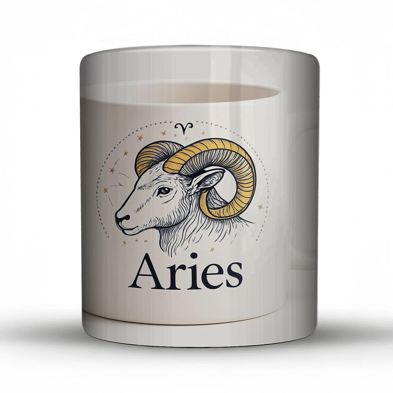 Aries Ram Celestial Line Art Mug decorative mug sets