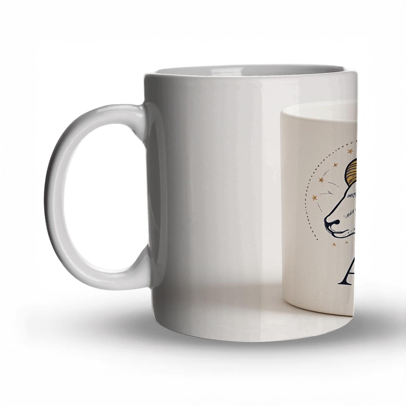 Aries Ram Celestial Line Art Mug decorative mug sets