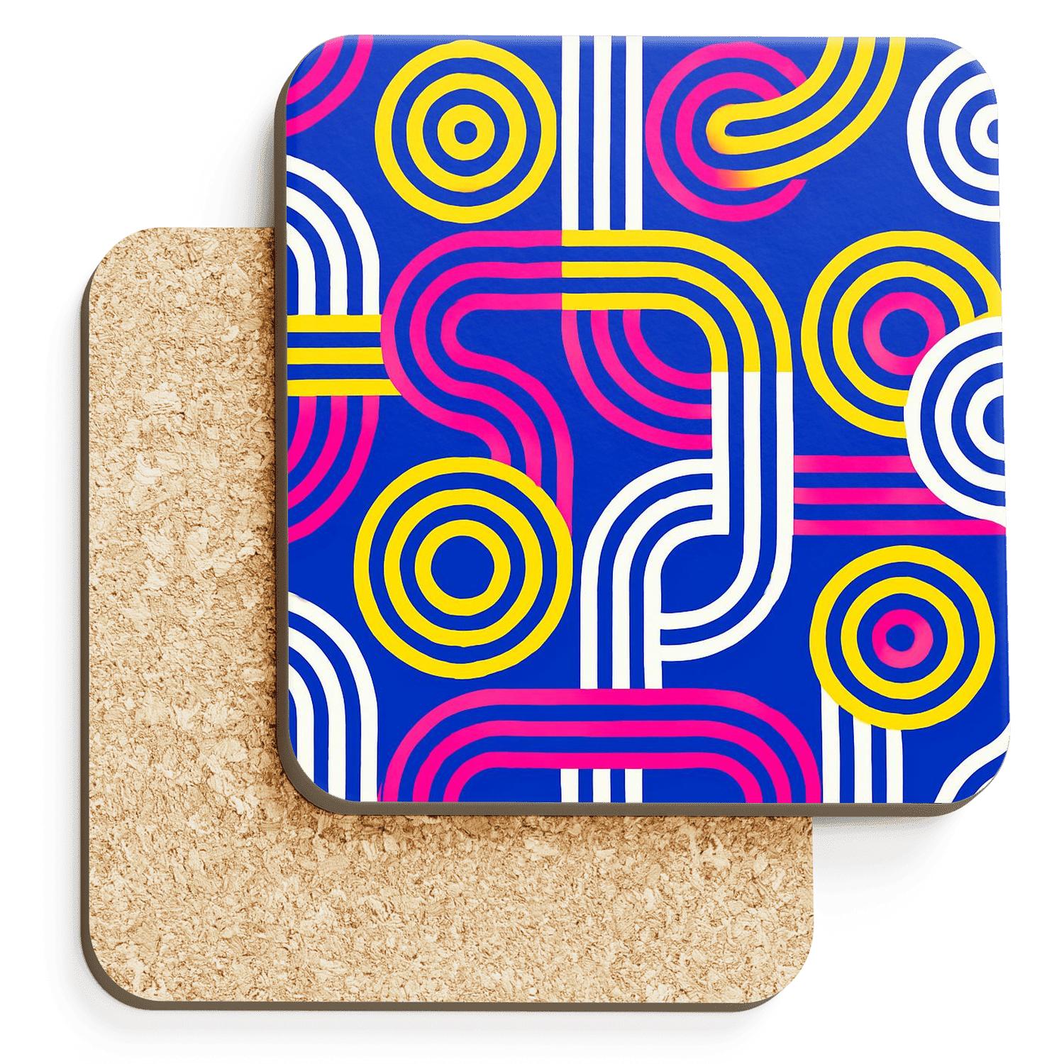 Bauhaus Neon Kinetic Weave stone coaster collections